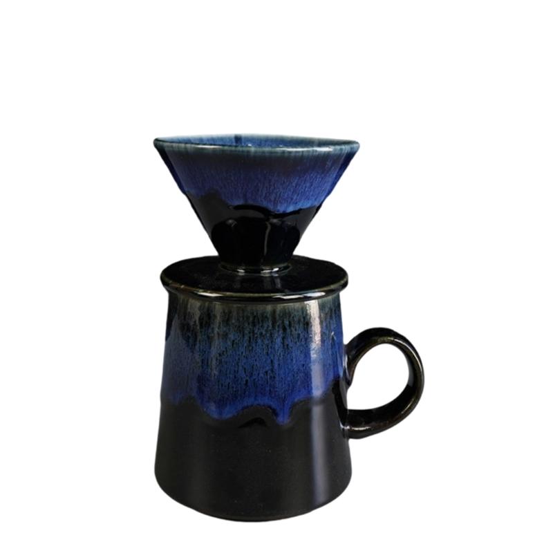 Handgefertigter Keramik V 60 Pour-Over Kaffeebereiter 460ml Modische Kaffeemaschine Für Brühstil Home Brewing Erlebnis