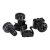 30pcs Stainless Steel Screws Buckle Nut M6 Nickel Plated Cabinet Screws Snap Nuts Black Zinc Rust Proof Mount Cage Nuts