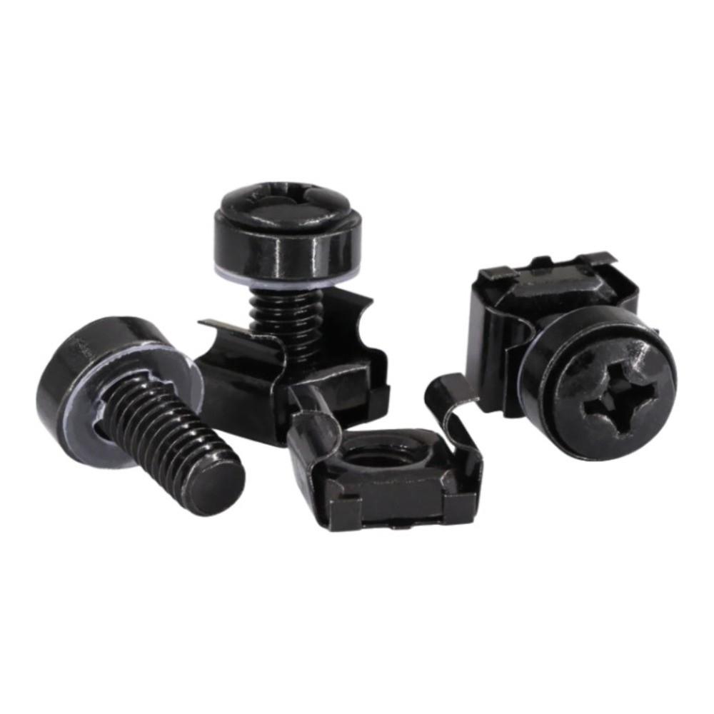 30pcs Stainless Steel Screws Buckle Nut M6 Nickel Plated Cabinet Screws Snap Nuts Black Zinc Rust Proof Mount Cage Nuts