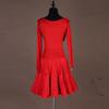 Womens Latin Dance Performance Dress With Fringe Sequins Salsa Rumba Cha-Cha Group Stage Show