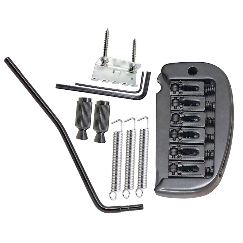 

6 strings Roller Mount Tremolo Bridge System for Electric Guitar чорний