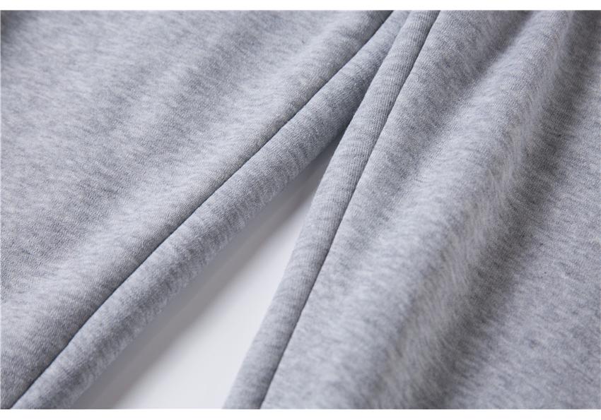 2021 Spring/Autumn Candy Solid Couple Hooded Fleece Sweatshirt & Sports Pants Set
