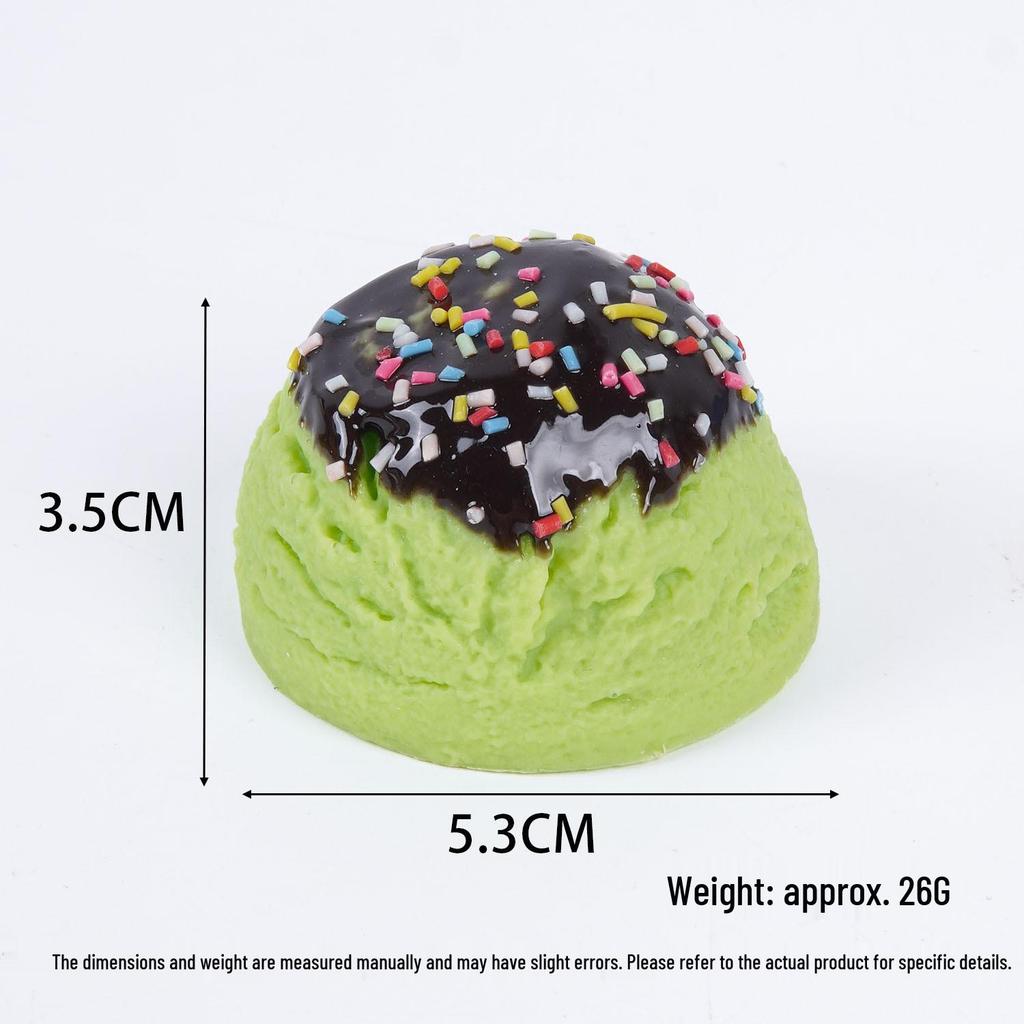 Simulated Jam Ice Cream Ball Toy - Fun Dessert Decoration
