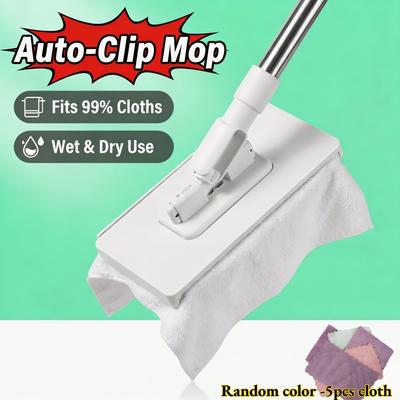 Mini mop na obličej bez rukojeti Nerezová rukojeť Plochý mop pro lenochy Pro úklid domácnosti