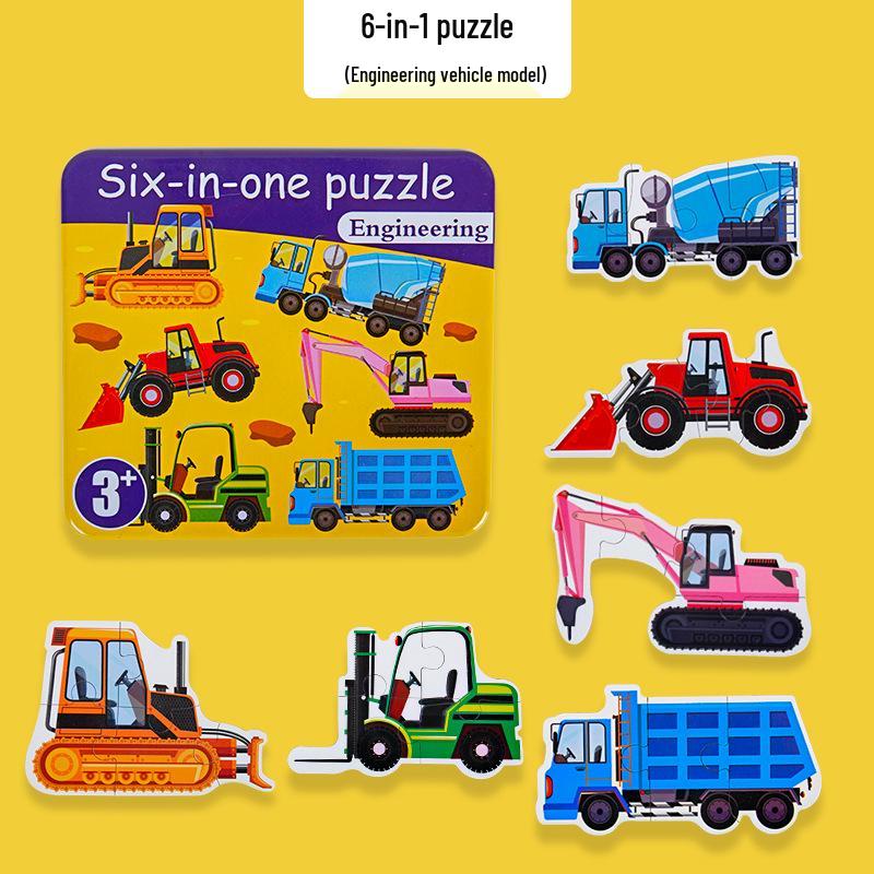 Baby & Toddler Animal Puzzle Gift Box: Educational Cognitive Matching Toy for Early Learning