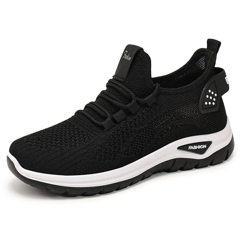 Red Women Sneakers Lace Up Knitted Breathable Mesh Sneakers Women Casual Shoes Gym Ladies Tennis Shoes Zapatos De Mujer