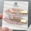 2Pcs Korean Style Anti-slip Teeth Hair Clip Acrylic Flat Seamless Hair Barrette Hair Accessories