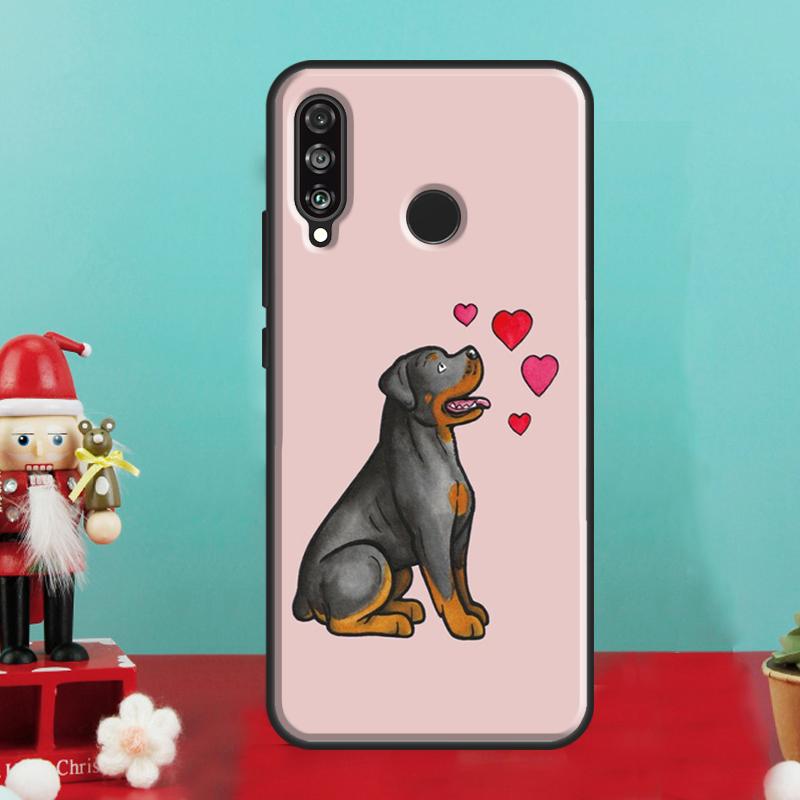Cute Rottweiler Dog For Huawei Nova 12i 12s 11i 5T Y90 Y70 Y60 Y61 Y91 Y72 9 10 SE P60 Pro P20 P30 P40 Lite Case