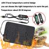 USB Pet Heating Pad Terrarium Reptile Heat Mat Waterproof 3 Gear Electric Blanket Heater Adjustable Portable Reptile Heating Pad