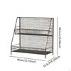 2 Tier Kitchen Counter Shelf Seasoning Rack Multifunctional Perfume Cups Mugs Drying