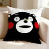 Cute Cartoon Mascot K-Kumamon-n  Pillow Case Square Double-Sided Sofa Cushion Cover Bedroom Bedside Pillow