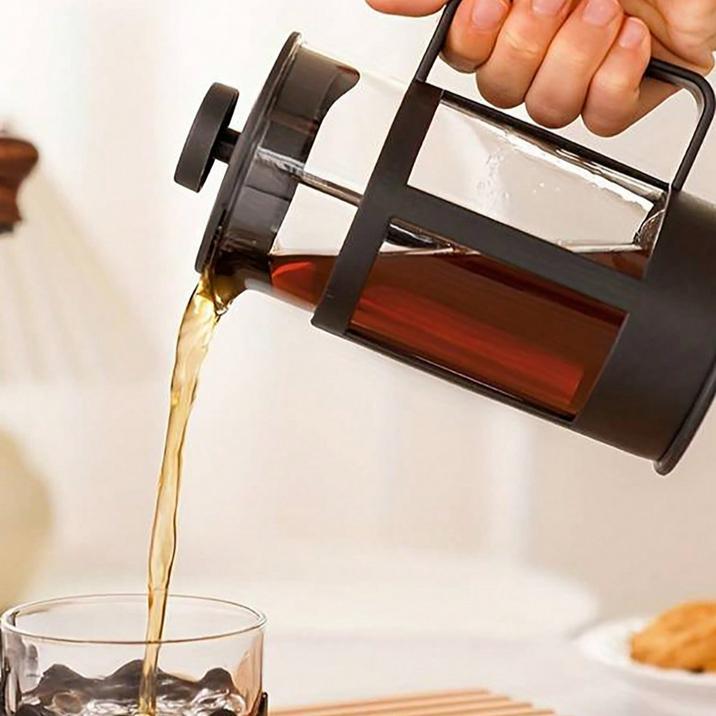 Káva french press konvička s filtrem vysoce borosilikátové sklo Ruční děrovací konvice na kávu Multifunkční vaření Čajové konvice na mléko Nástroje