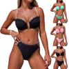 Women's Two,Piece Fashionable Sexy Bikini With Padded Cups And Underwire,Free Swimsuit