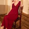 Elegant Women's Wide Strap Mesh Lace Nightgown Pajamas