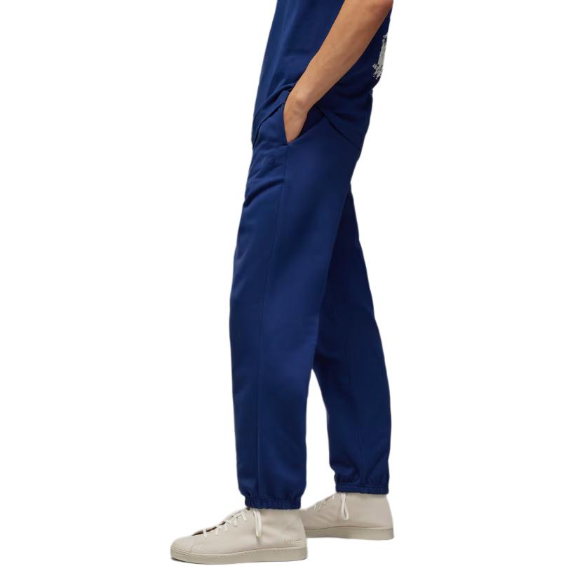 Y-3 Elastic Waist Mid-Rise Logo Cuffed Knit Joggers Men Bottoms Blue JM7865