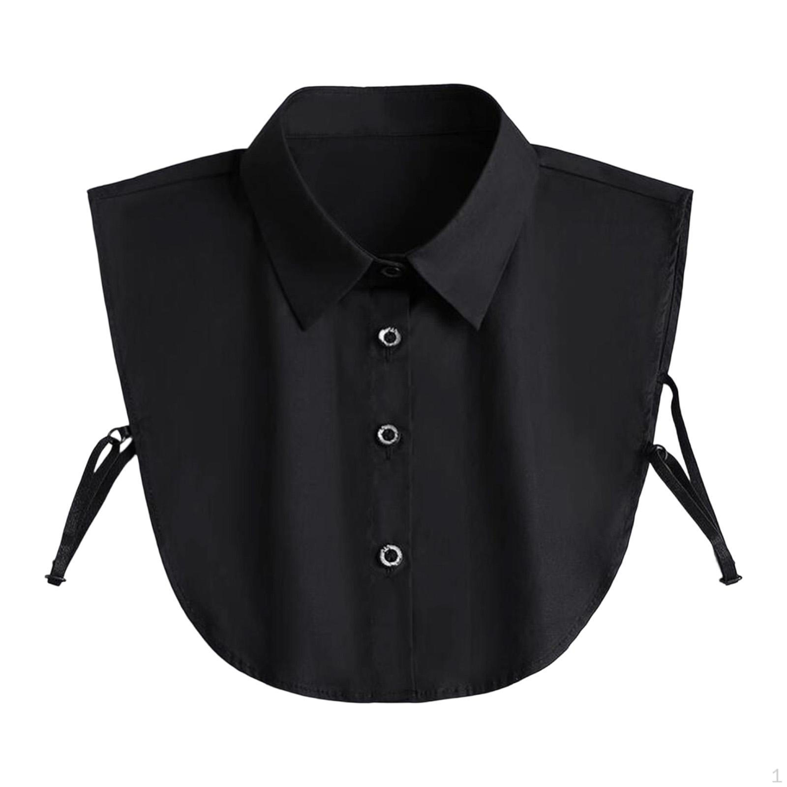 

Women Fake Neck Half Shirt,Comfortable Bib Lapel for Costume Accessories