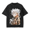 Men Luffy One Piece Gear 5 T-Shirts  Tops Beach Aesthetic Short Sleeve T Shirt O-Neck Harajuku Casual Tshirt Cheap