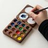 Mini Paint Box Compact Mixing Paint Tray Integrated Tray Pocket Palette  Sketch Painting
