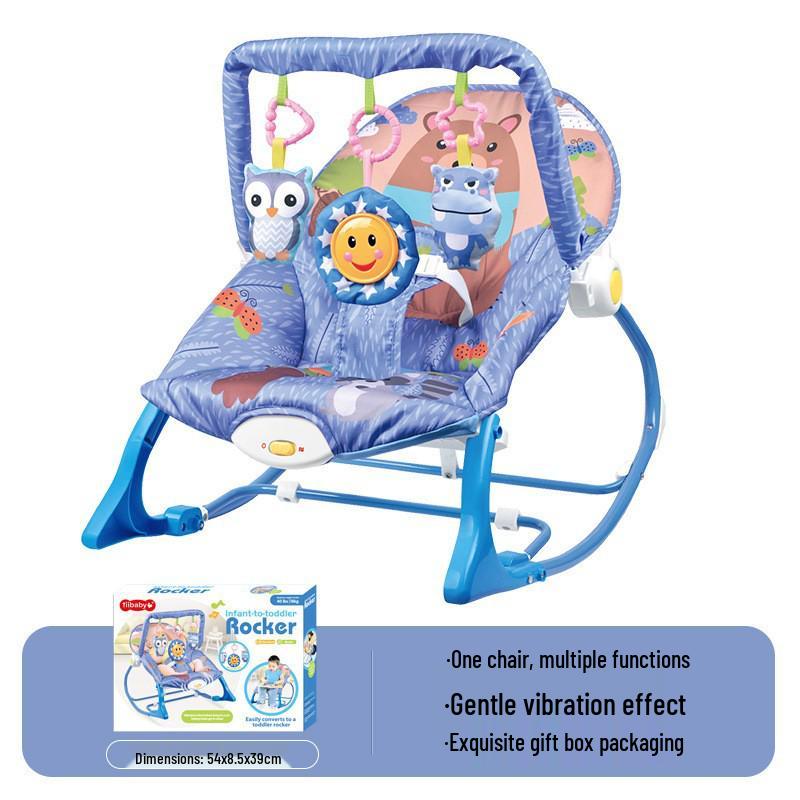 Multifunctional Baby Rocking Chair with Music and Vibration Soothing Cradle Bed