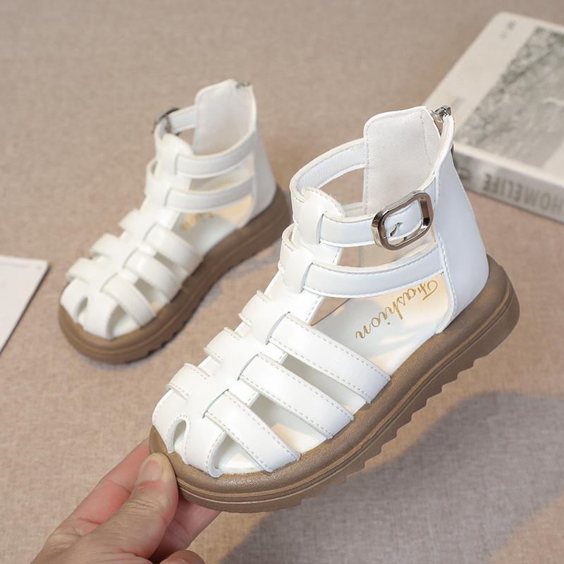 Children Summer Sandals Thick Bottom Kids Causal Gladiator Sandals Fashion Girls Hollow-out Beach Shoes Anti-Slippery All Match