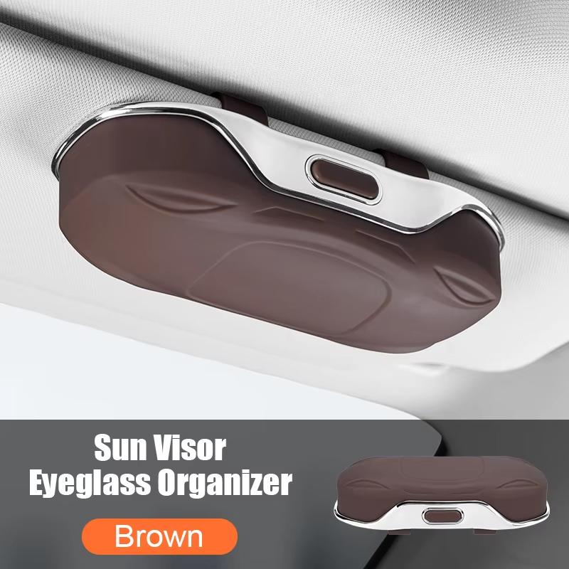 Car Sunglasses Holder Car Glasses Box Sun Visor ABS Storage Case Anti-Scratch Eyeglasses Protection Box Car Interior Accessories