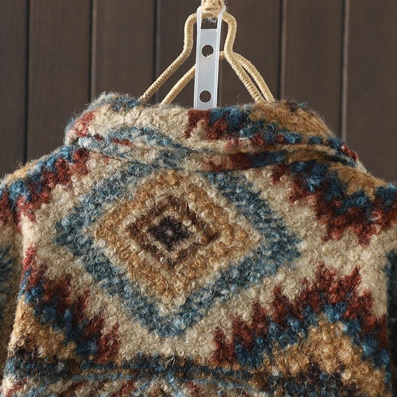 DIMANAF 2025 New Autumn Winter Plus Size Women Coats Jackets Cotton Thick Long Sleeve Loose Casual Outerwear Vintage Lady Floral