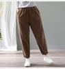 Women's Plus Size Corduroy Fleece-Lined Warm Harem Pants