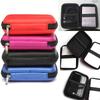 2,5 Zoll HDD Box Tasche Hülle Tragbare Festplatten Tasche für Externe Tragbare HDD Box Hülle Kabel Aufbewahrungstasche Schutz Schwarz/Blau