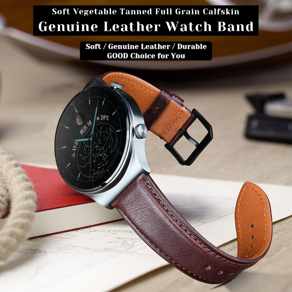 New Genuine Leather Band 24mm 20mm 22mm Black Brown Cowhide Soft Watch Band Quick Release Strap Watch Accessories