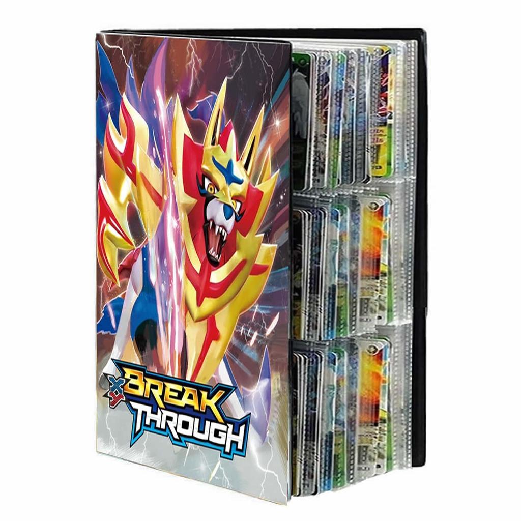 Album Cartes Pokémon 400 Poches - Classeur Zippé PU étanche, 50 Pages, 4 Pochets Par Page, Cadeau Collectionneur