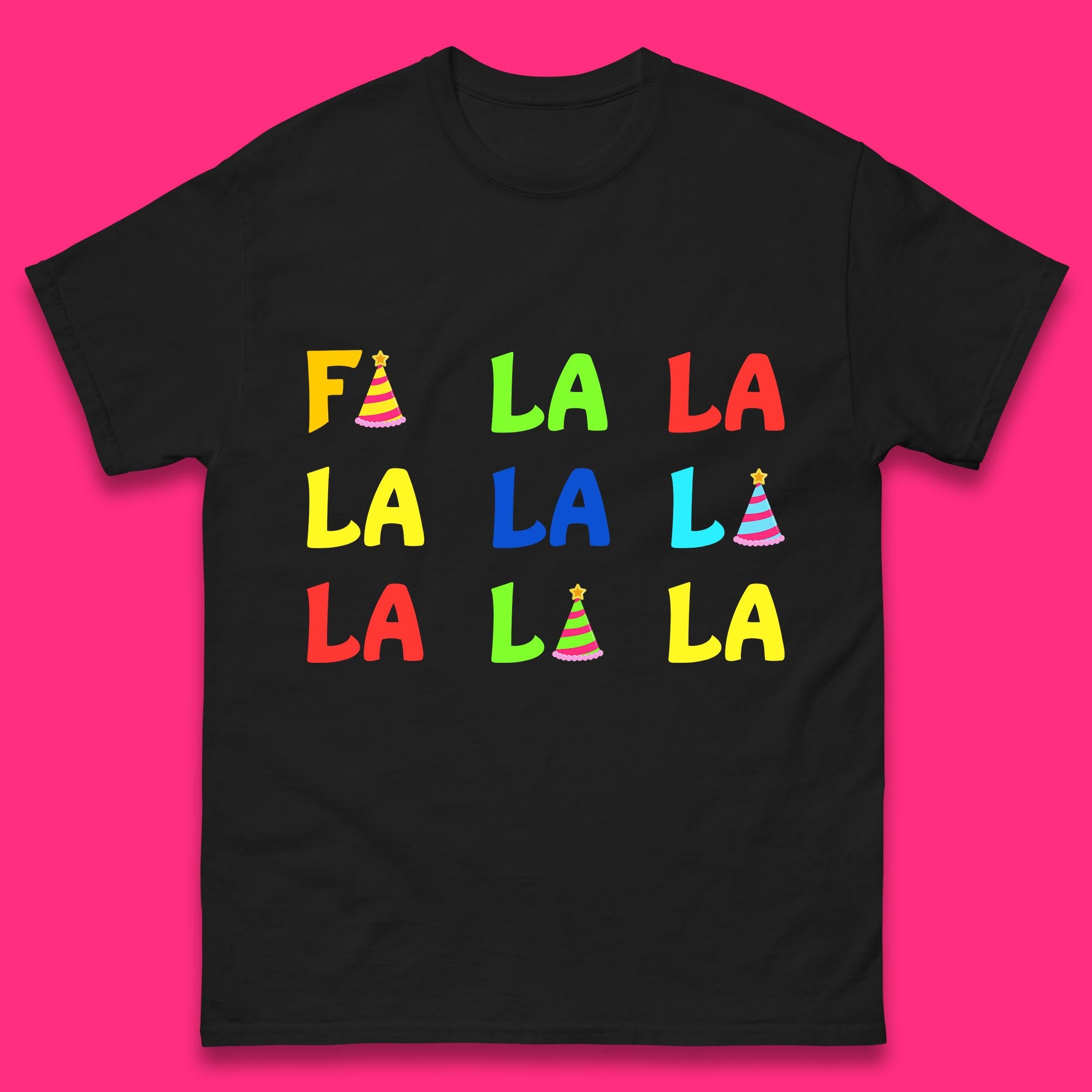 Fa La La La Christmas Mens T Shirt Womens Tops Tees XL