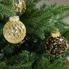25 Pcs 2.36 Inch Christmas Ball Ornaments Glitter Sequin Plastic Ball Christmas Tree Hanging Decorations for Indoor Outdoor Holiday Decor