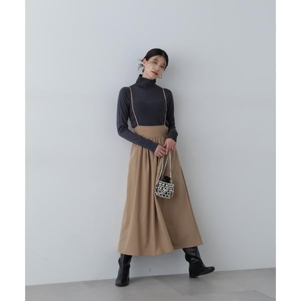 N Natural Beauty Charcoal Turtleneck Sweater with Bustier Trim Basic Women's