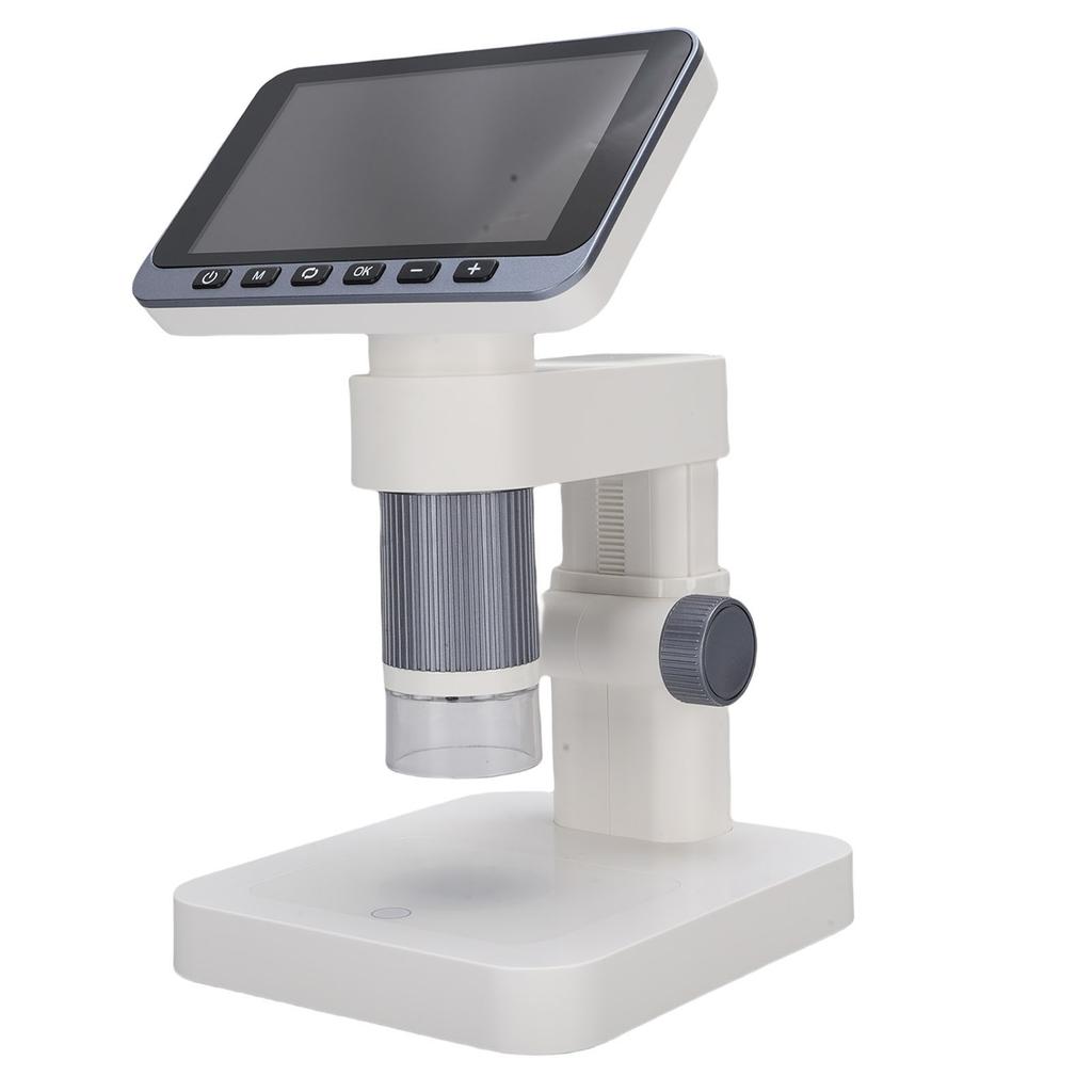 Electronic Microscope with 8 LED Lights 12MP 4.5 Inch Screen 5-32X Magnification Digital Magnifying Glass