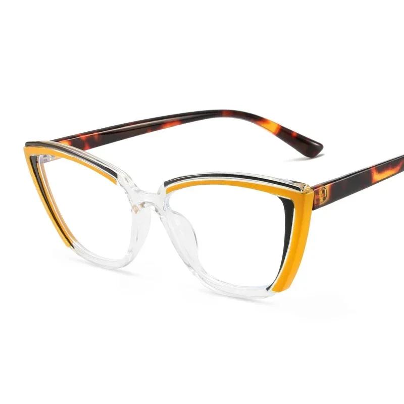 Stylish Cat Eye Glasses Women Men Transparent Eyewear Brand Designer Cute Clear Eyeglasses Fashion Optical Frame