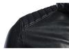 Men's Cross-Border Leather Stand-Up Collar Motorcycle Jacket - European and American Style Spring Outerwear