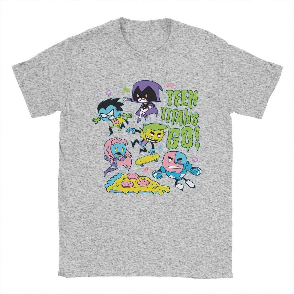 Teen Titans Go Gnarly 90's Pizza Graphic T-Shirts for Men Women  Unique Cotton Tees O Neck T Shirt Gift Idea Clothing