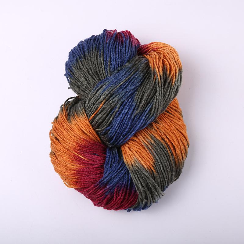 Four-Strand Segment-Dyed Pure Acrylic Medium-Thick Yarn for Hand-Woven DIY Projects