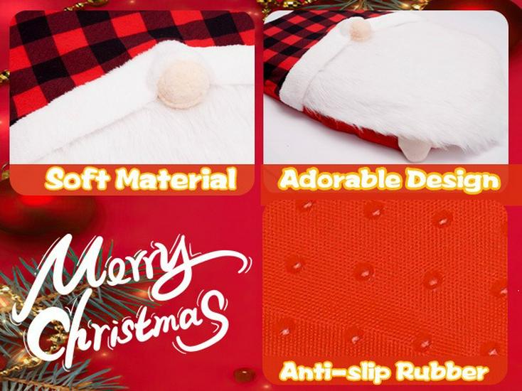 Christmas Toilet Cover Set: Faceless Doll & Santa Claus Decorations