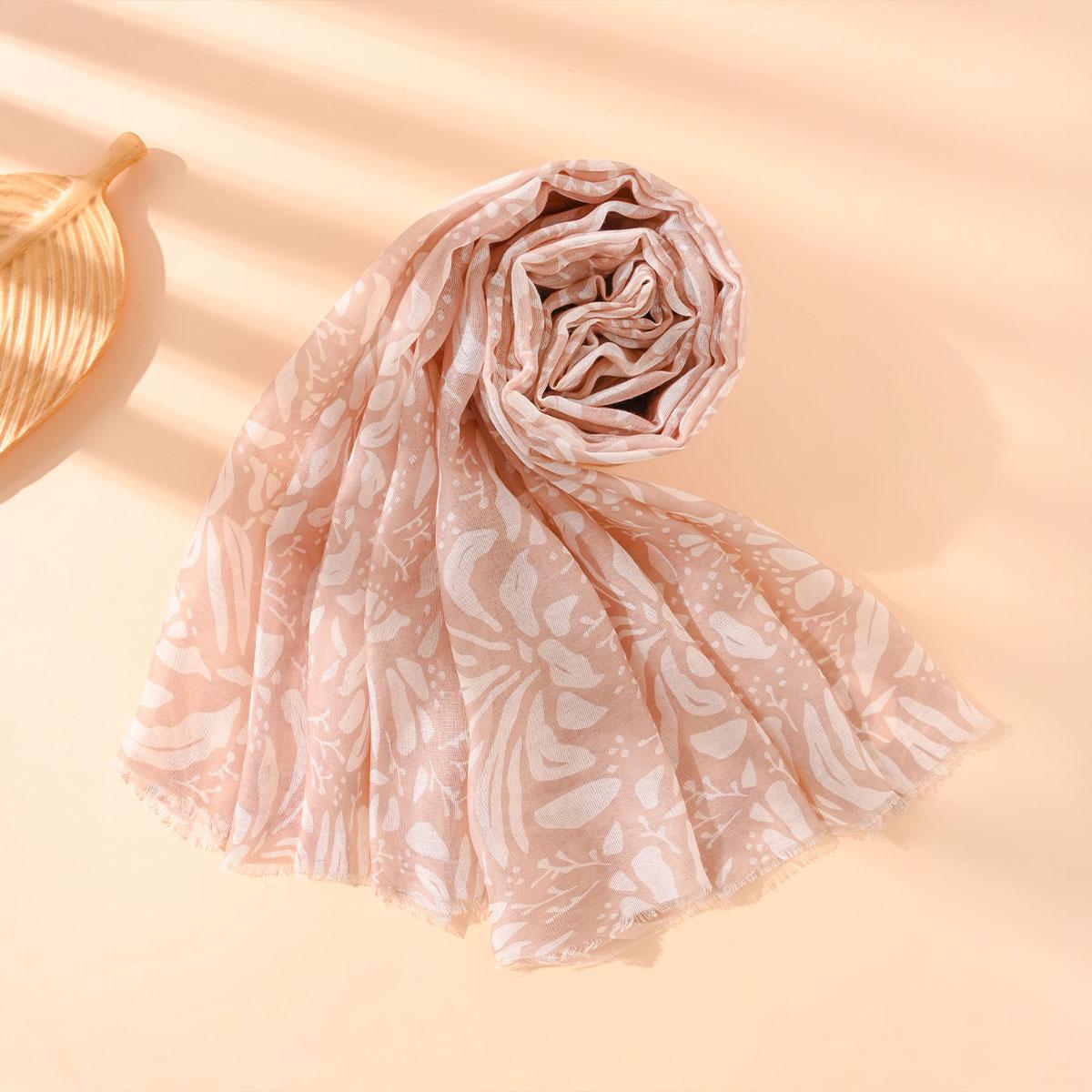 

Luxury Floral Tassel Viscose Shawl Lady High Quality Pashmina Print Hijab And Wraps Foulard Muslim Sun Protection Scarf