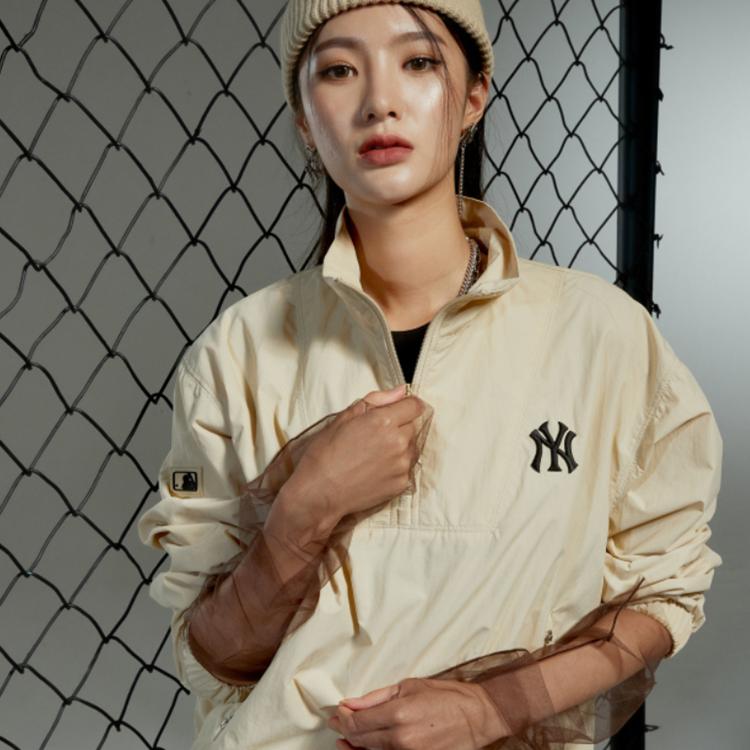 New MLB New York Yankees Jackets Women's Khaki 3FWJ20014-50BGS