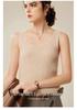 2026 Le Kasha Women’s 100% Cashmere U-neck Knit Camisole Vest - Autumn/Winter