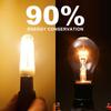 4'lü paket Ultra Parlak E12 E14 Led Lamba AC220V 2W 4W Filament ışık 360 Derece LED Ampul Halojen 40W Avize Işıklarını Değiştirin