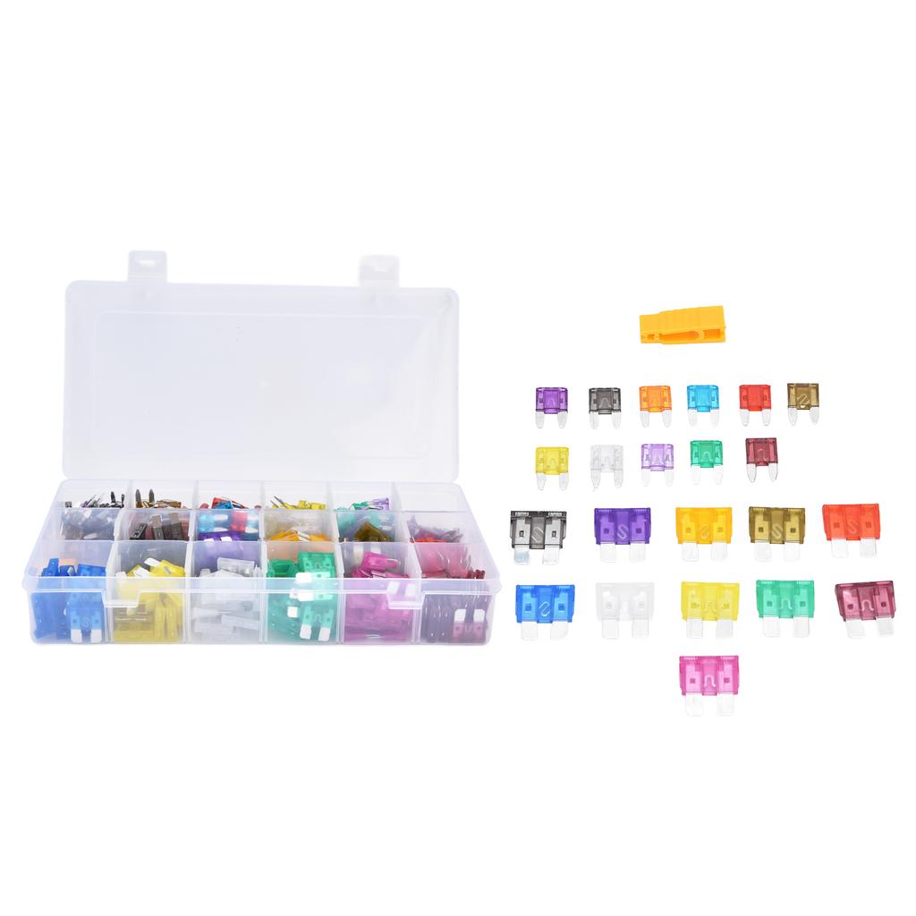 485Pcs Blade Fuse Assortment Aluminum Alloy Automotive Fuses Medium Small 2A‑40A