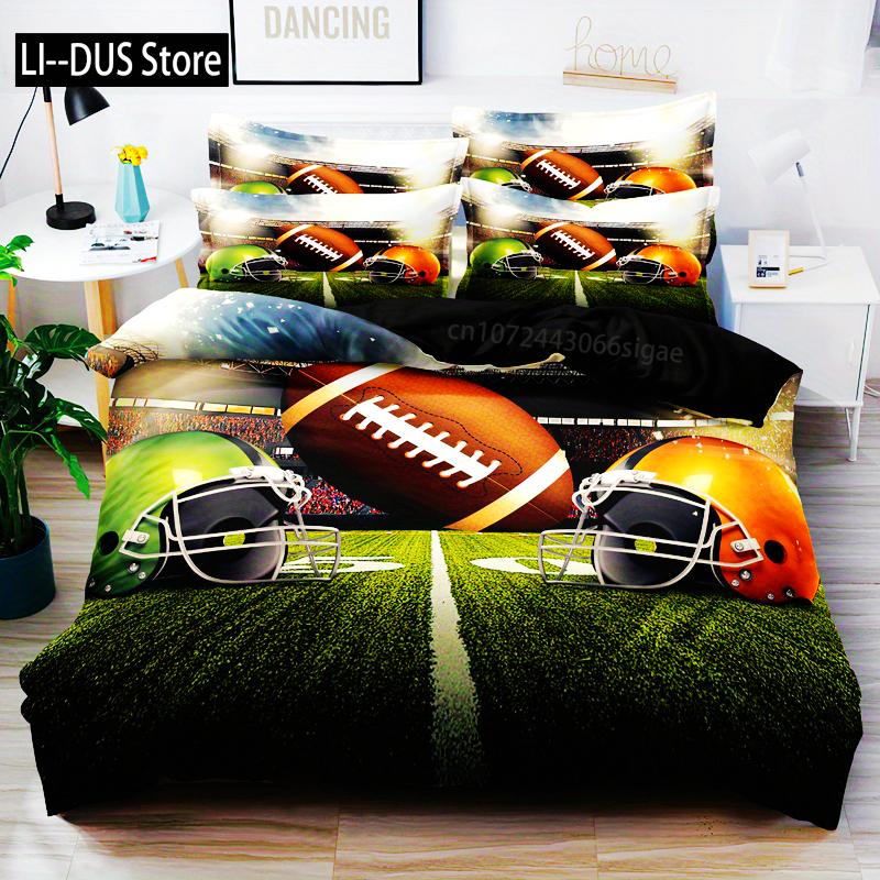 

3pcs Green And Brown Hat Pattern Quilt Cover Set -Soft And Comfortable Bedroom Guest Room And Dormitory Decor Bedding Set EU Single(135*200cm)3pcs