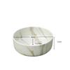 36cm Round Wash Bowl with Stone Grain, Basin Only, WITHOUT Faucet and Drain, WITHOUT Base Cabinet, Matte White