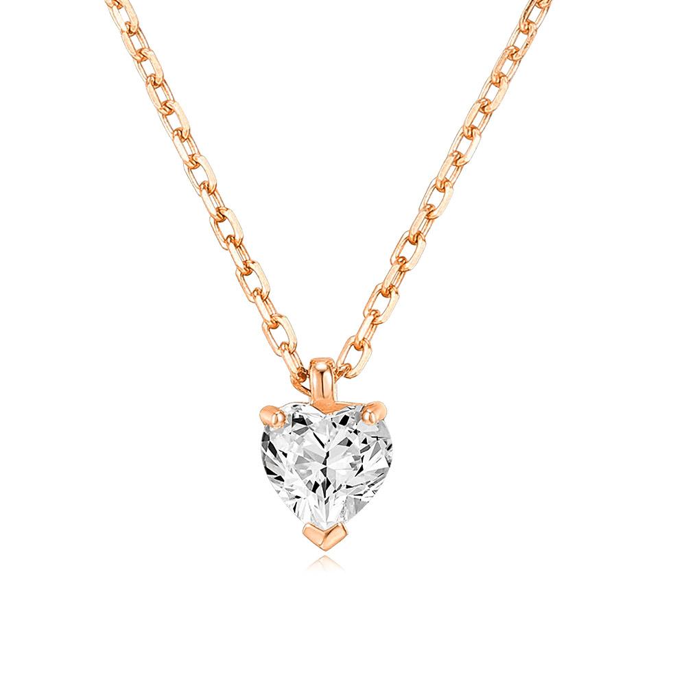 Waterdrop Crystal Pendant Necklace for Women Korean Fashion Gold Color Geometric CZ Choker Chain On Neck Accessories Jewelry