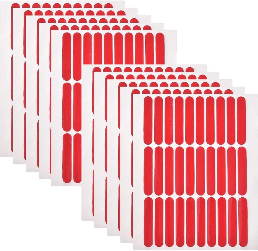30Pcs/Sheet Transparent Double Adhesive Tape Nail Tip Adhesive Tape Acrylic Display Bar Nail Art Swatch Display Tool