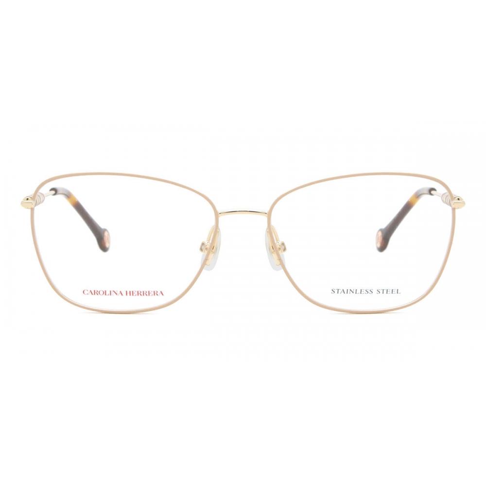 Carolina Herrera Ch 0039 Bku Women Eyeglasses Nude Brown Gold/55-15-140