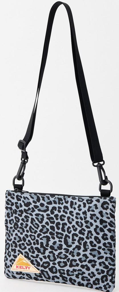 KELTY Outdoor Shoulder Bag ES FLAT POUCH S 18cm x 26cm x 1cm Gray Leopard 3259270626